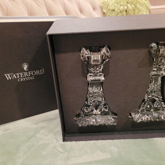 Waterford Candle Stick Pair - Picture 4 of 8